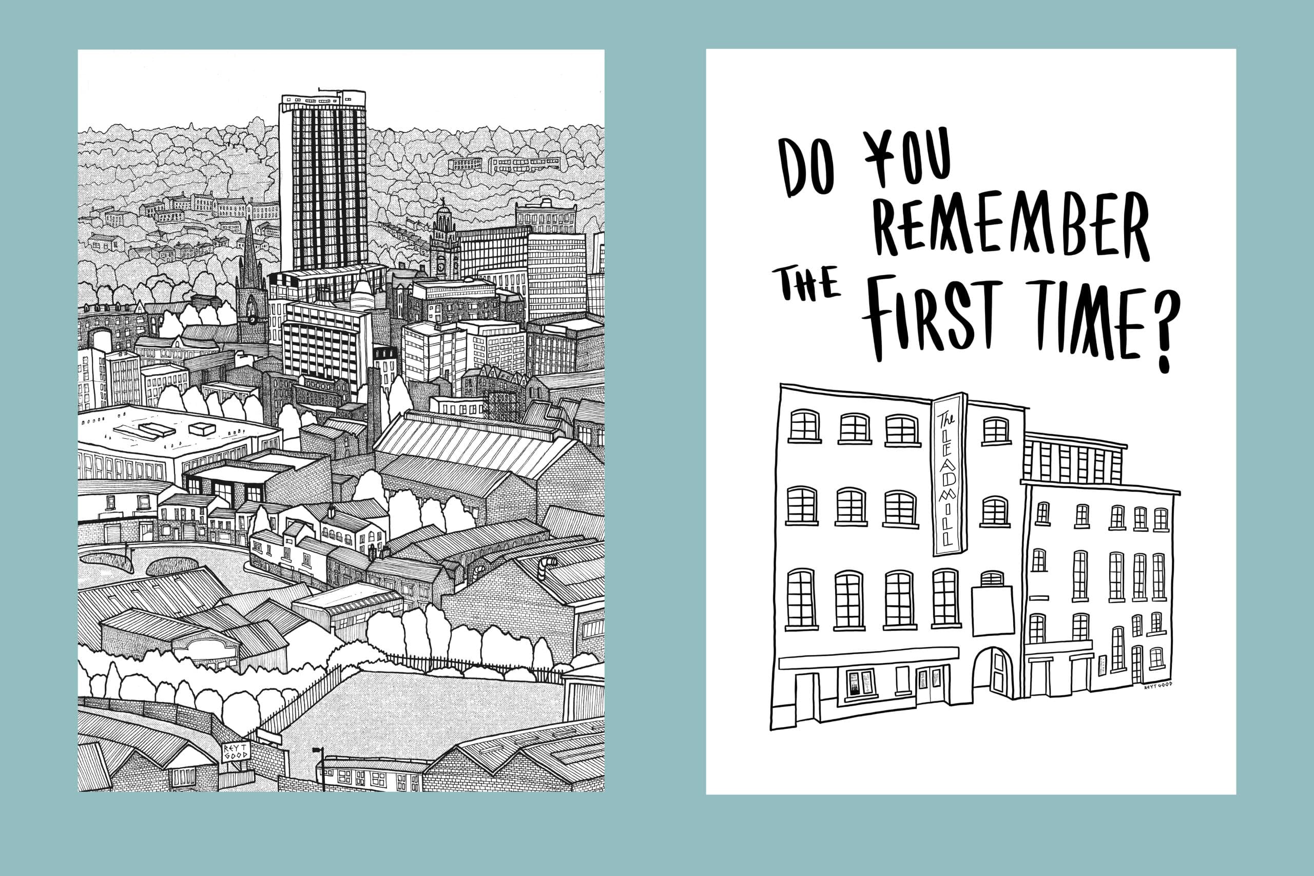 Reyt Good Illustration - Sheffield colouring book (20 page A4)